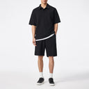 Embroidered LOGO Split Short Sleeve Polo Shirt