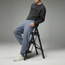 Loose-Fit Knit Cuffed Sweatpants