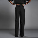 Structured Silhouette Casual Suit Trousers