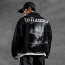 Printed Denim Jacket LUJIAMEN by BODYDREAM