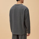 Loose-Fit Regular V-neck Loungewear Pajamas Top