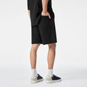 Loose-Fitting Textured Knit Shorts