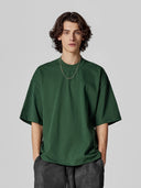 BODYDREAM Men's Short-Sleeve T-Shirt 300gsm Heavyweight Combed Cotton Material