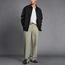 Structured Silhouette Casual Suit Trousers
