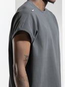 BODYDREAM Men's Solid Color Heavyweight Sleeveless T-Shirt