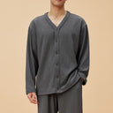 Loose-Fit Regular V-neck Loungewear Pajamas Top