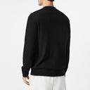 Loose-Fit Henley Collar Pullover Sweater
