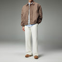 Loose-Fit Drop-Shoulder Suede Air-Layer Jacket