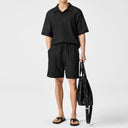 Vintage Old Money Texture Hollow Jacquard Woven Shorts