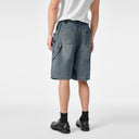 Loose Fit Denim Shorts