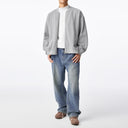 Gray Woolen Textured Jacket