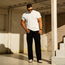 【MOTION＆PAUSE】BODYDREAM Short-Sleeved T-Shirt with Straight Shoulders
