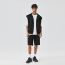 BODYDREAM Summer Fitness Hooded Sports Tank Top Men's Loose-Fit Casual Sleeveless Vest Zipper Hoodie