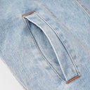 BDPOWERUP Sherpa-Lined Denim Jacket – Thick Winter Fleece Collar