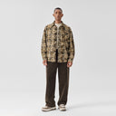 BODYDREAM Casual Checkered Shirt Men's Vintage Batik Long-Sleeve Jacket 100% Cotton