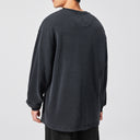 Gray Retro Long Sleeve Tee