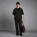 Structured Silhouette Casual Suit Trousers