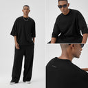 BODYDREAM Short-Sleeve T-Shirt Liquid Ammonia Mercerized Cotton Men's Crew Neck