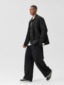 BODYDREAM Men's Textured Casual Quilted Cotton Shirt - Fall Oversized Fit