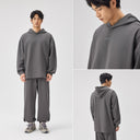 BODYDREAM Hooded Sweatshirt Men's Oversized Casual Top Patchwork Hoodie