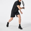 Black Loose Woven Shorts