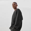 BODYDREAM Men's Crew Neck Heavyweight Solid Color Sweatshirt