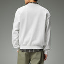 Gray Loose Pullover Sweatshirt