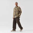 BODYDREAM Casual Checkered Shirt Men's Vintage Batik Long-Sleeve Jacket 100% Cotton