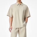 Silhouette Structure Casual Short Sleeve Polo Shirt