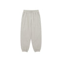 Gray Knit Structured Drawstring Sweatpants