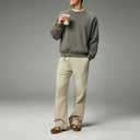 Loose-Fit Patchwork Woven Pants