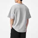 Half High Neck Small Off Shoulder Short Sleeve Tee