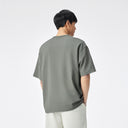 Loose Henley Neck Short Sleeve Tee