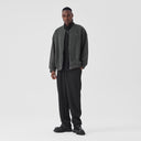 BODYDREAM Men's Heavyweight Knit Patchwork Flight Jacket