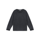Gray Retro Long Sleeve Tee