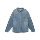 BODYDREAM Men's Denim Shirt - Versatile Relaxed-Fit Shirt, Washed Loose-Fit Long Sleeve