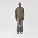 BODYDREAM Henry Collar Sweatshirt Men's Fall Casual Pullover