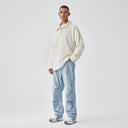 BODYDREAM Straight-Leg Jeans for Men - Vintage-Style Pleated Distressed Finish