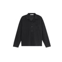 Black Loose-Fit Regular Loungewear Pajamas Top