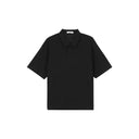 Embroidered LOGO Split Short Sleeve Polo Shirt