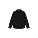 Black Structured Spliced Sunwear Shirt