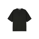 Loose Henley Neck Short Sleeve Tee