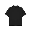 Small High Neck Loose Short Sleeve T-shirt