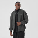 BODYDREAM Men's Heavyweight Knit Patchwork Flight Jacket