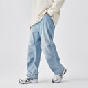 BODYDREAM Straight-Leg Jeans for Men - Vintage-Style Pleated Distressed Finish