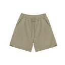 Green Ripped Slit Knit Shorts