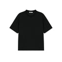 Loose Structured Splicing M-mark Short Sleeves