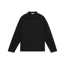 BODYDREAM Textured Long-Sleeve T-Shirt Polo Neck Couple's Top