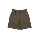 Coffee Knit Textured Suit Shorts