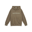 BODYDREAM Heavy-Duty Distressed Hoodie Men's Letter Print Pullover Hoodie